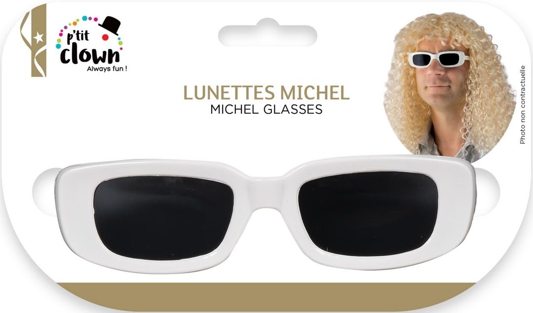 ptit-clown-michel-p-brille-kost-mbrille-rechteckig-wei image 7
