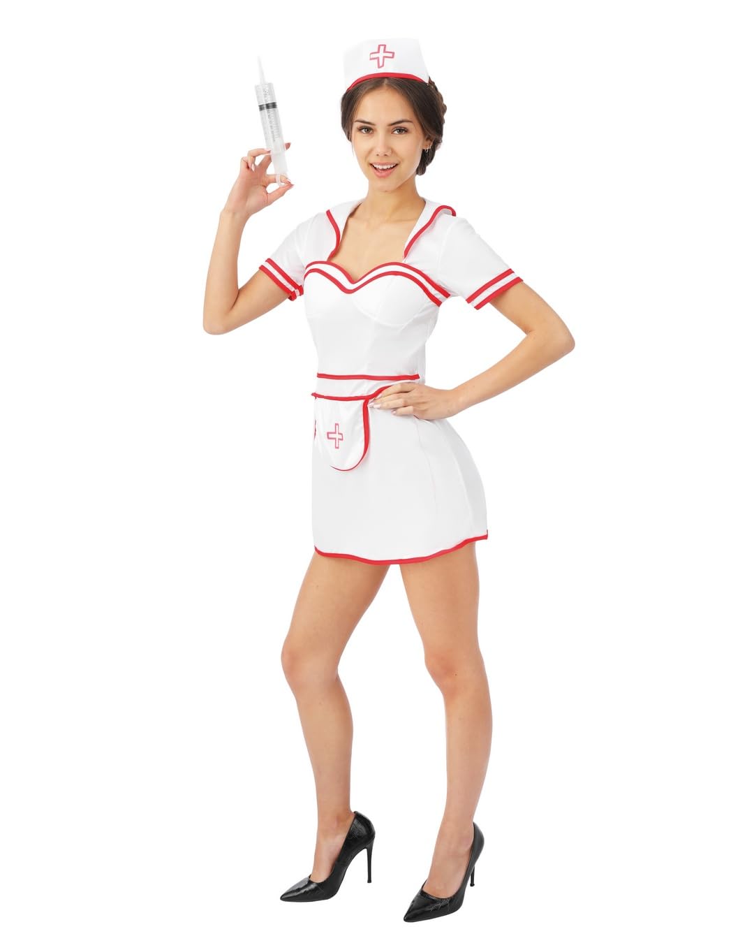 ptit-clown-luxe-krankenschwester-kost-m-sexy-damen-wei image 2