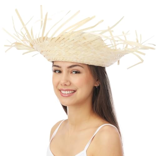ptit-clown-95422-hawaii-strohhut-f-r-erwachsene-natur-beige image 8