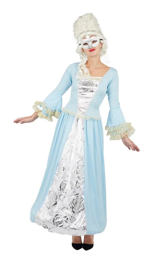 ptit-clown-marquise-herzogin-barock-rokoko-kost-m-damen-blau-l-xl image 1