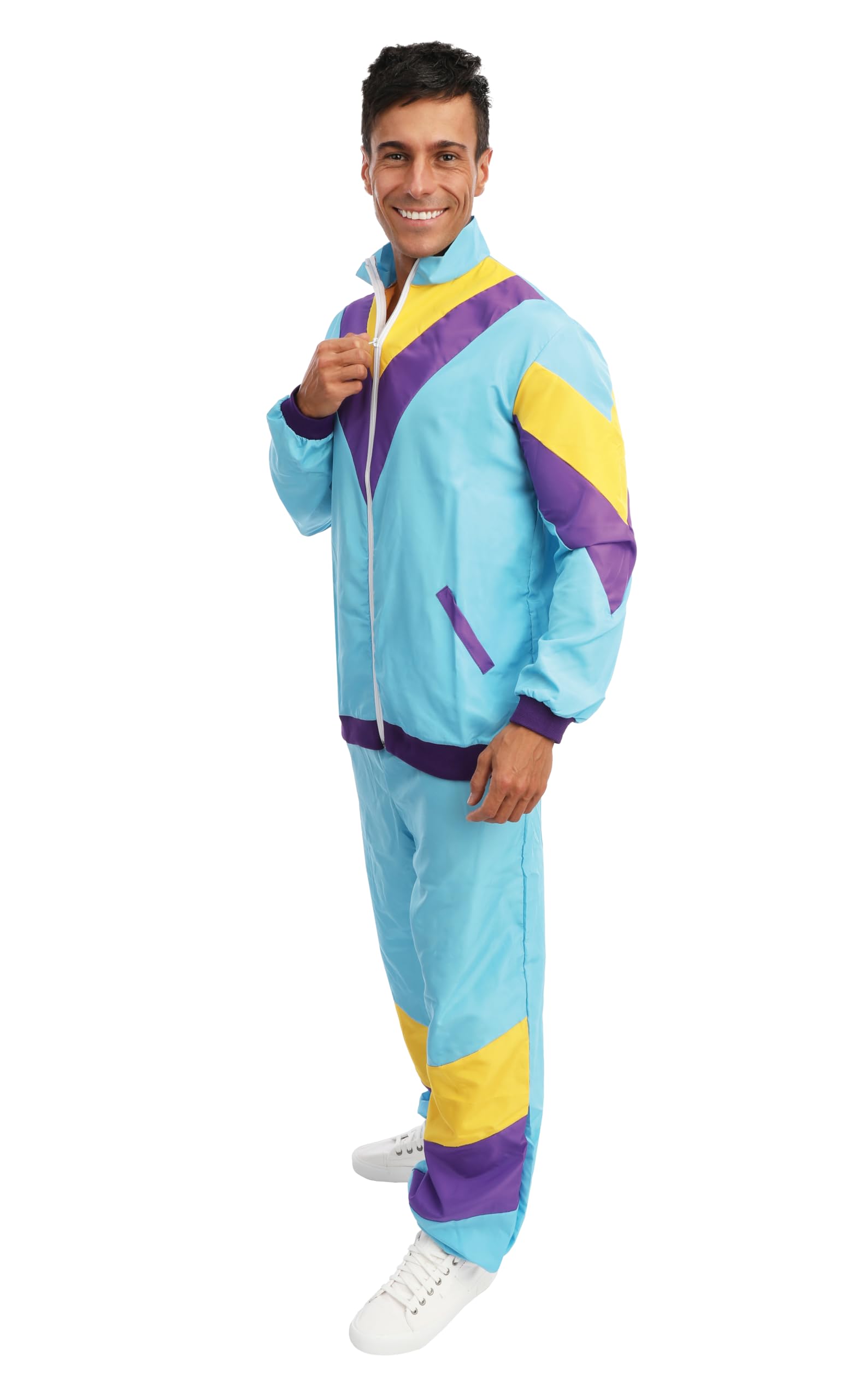 p-tit-clown-trainingsanzug-kost-m-80er-jahre-herren-l-xl-multicolore image 2