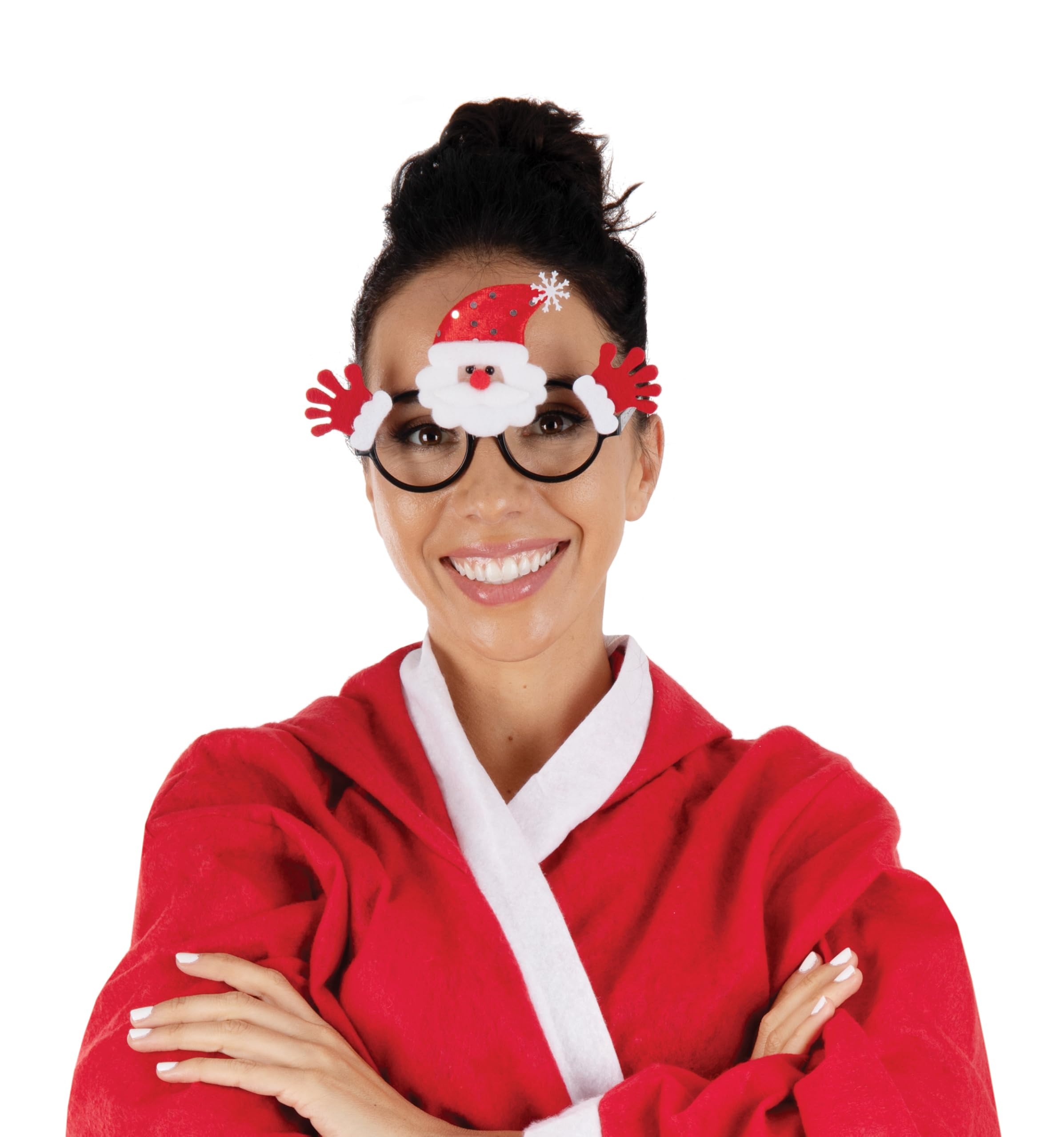 p-tit-clown-weihnachtsmann-deko-brille-partybrille-erwachsene image 1