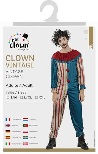 ptit-clown-clown-kost-m-herren-gr-e-l-halloween-cosplay-verkleidung image 7