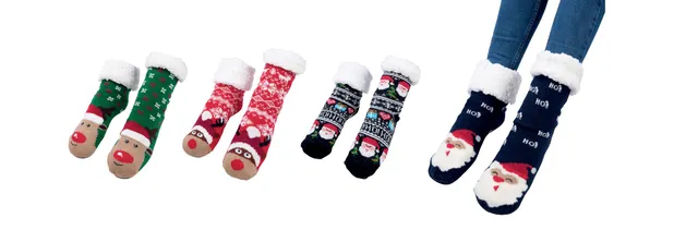 ptit-clown-warme-weihnachtssocken-kuschelsocken-zufallsmotiv image 1