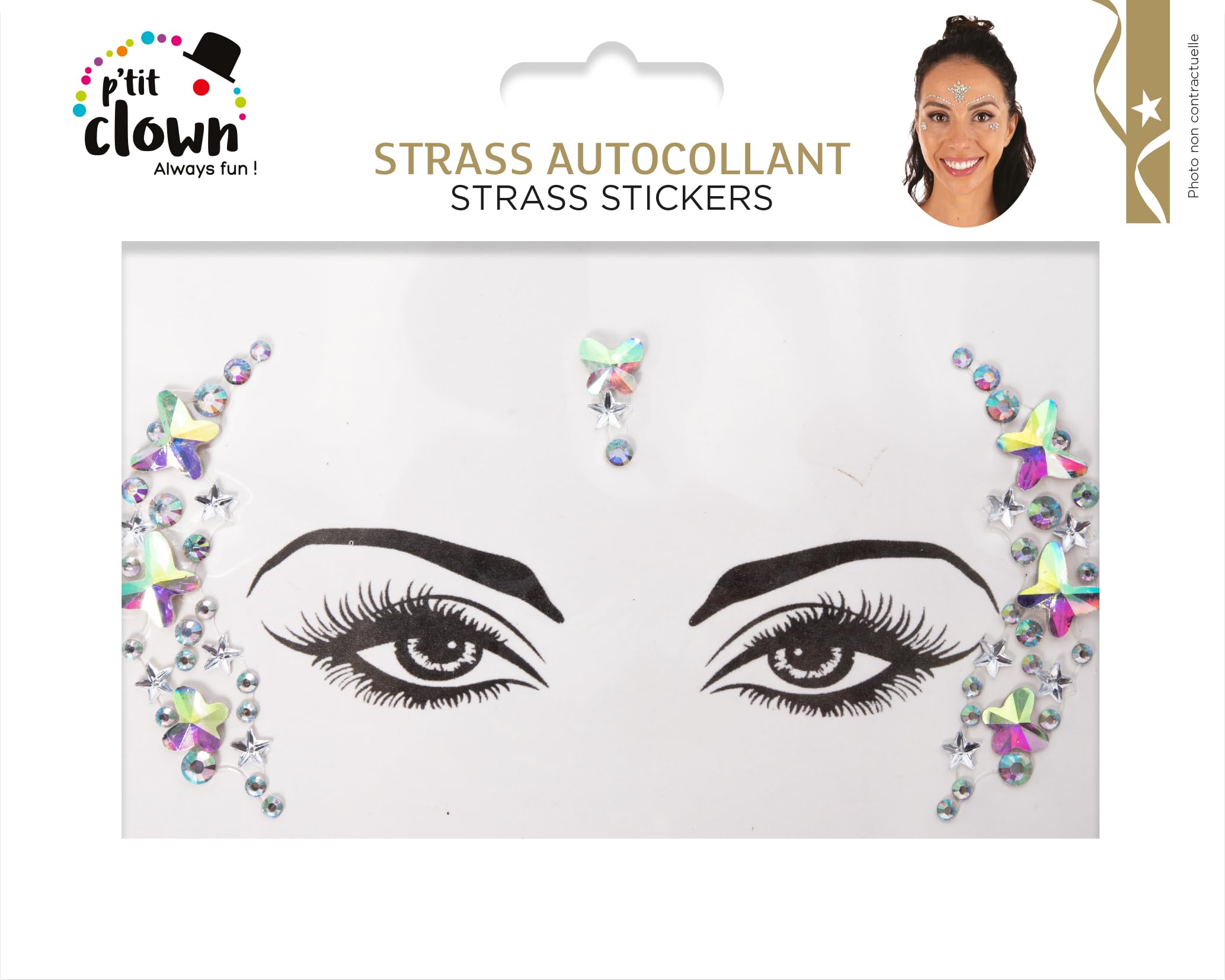 ptit-clown-strass-gesicht-sticker-selbstklebend-modell-iii image 5