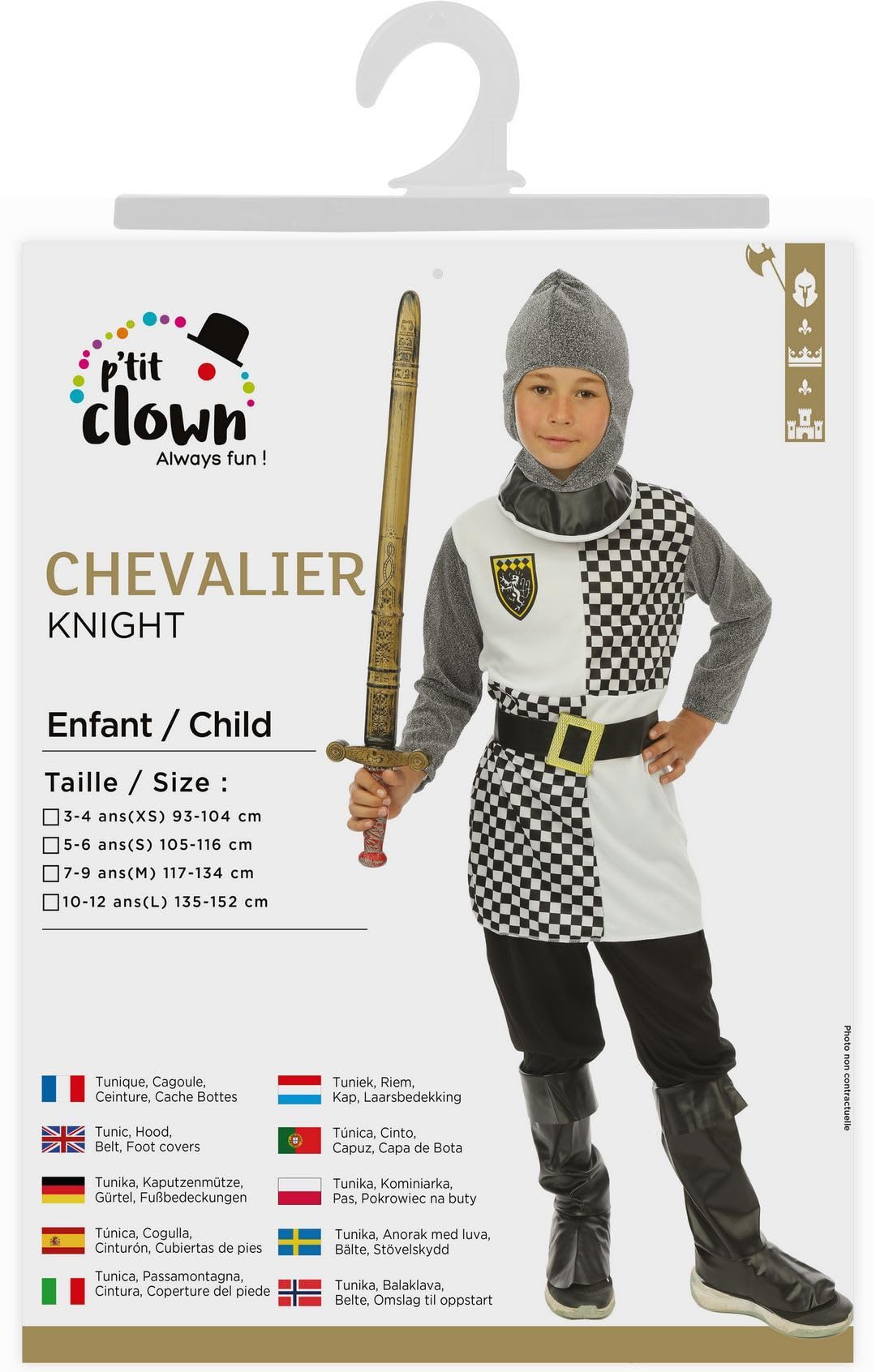 p-tit-clown-ritter-kost-m-jungen-mittelalter image 5