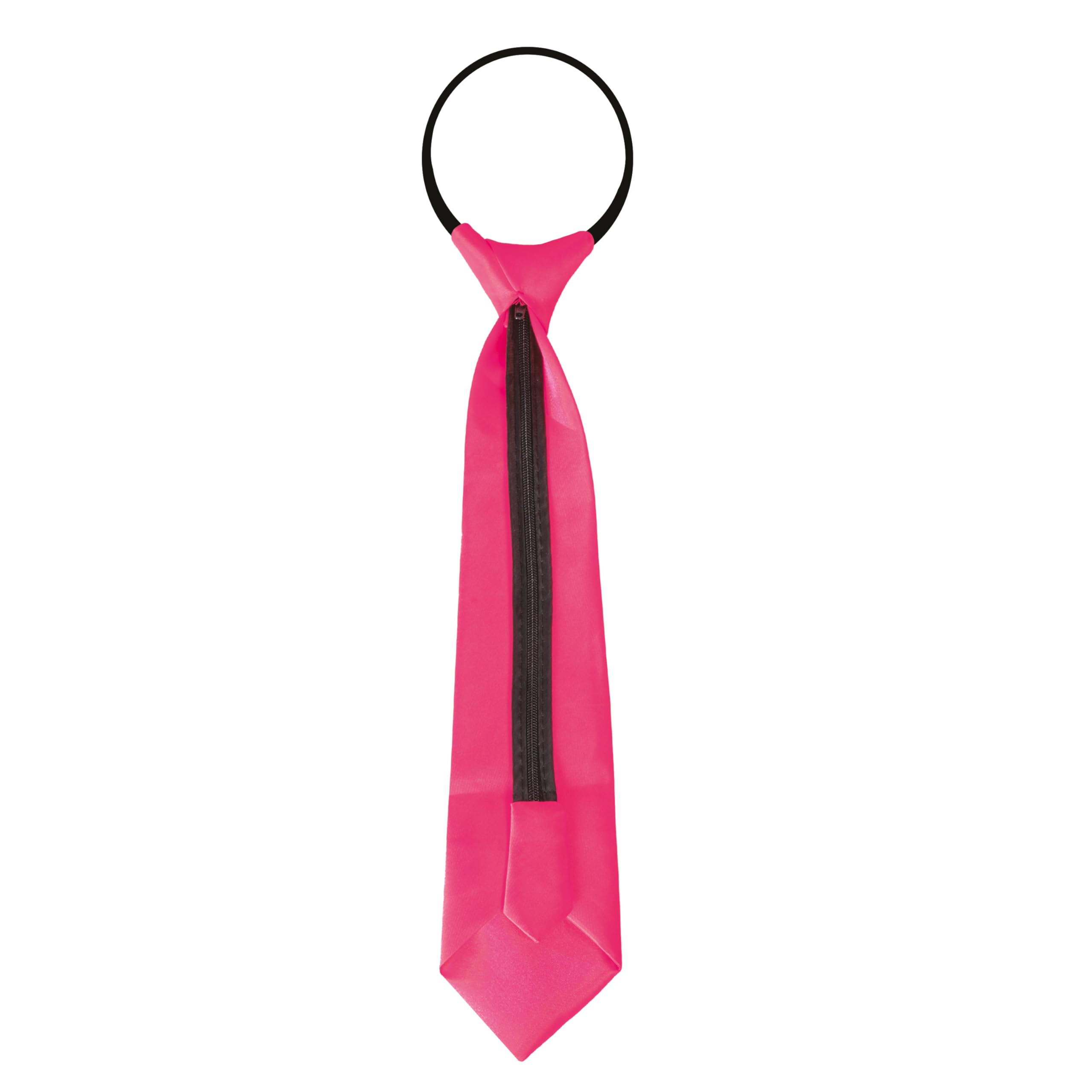 ptit-clown-krawatte-mit-gummizug-neonrosa-erwachsene-unisex image 3
