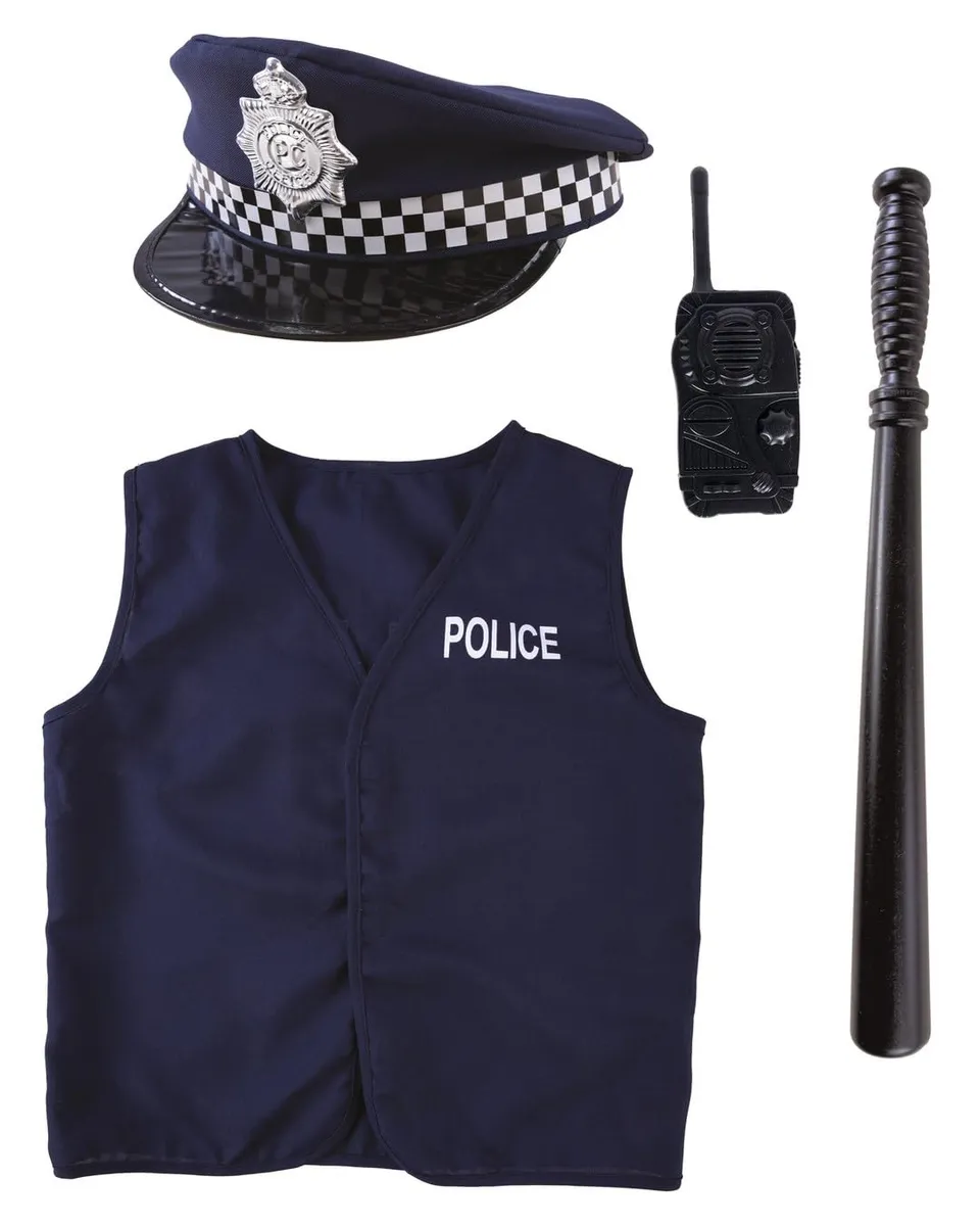 p-tit-clown-polizei-kost-m-set-kind-einheitsgr-e-dunkelblau image 1
