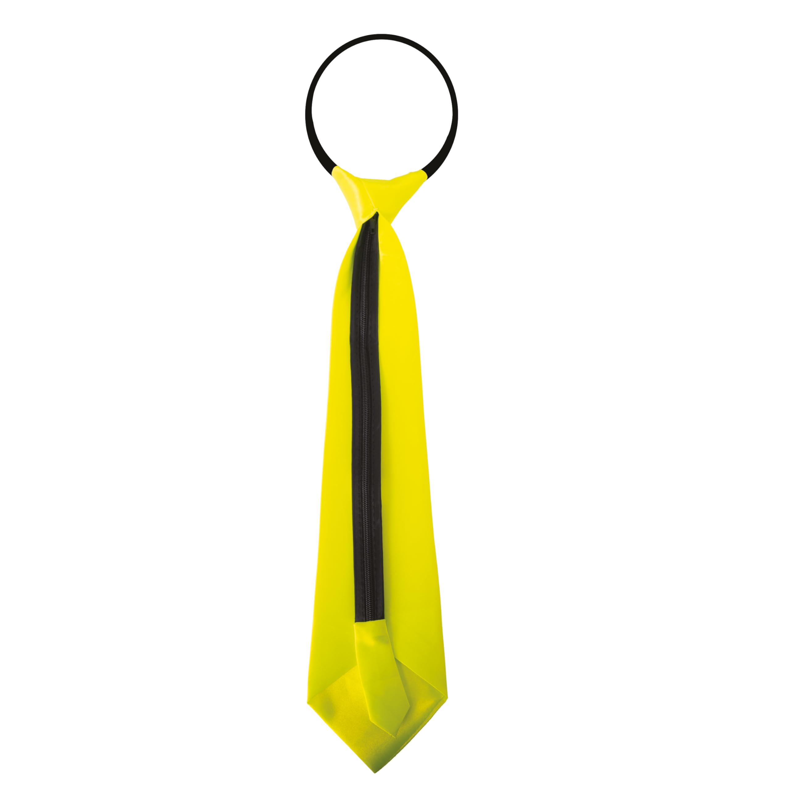 ptit-clown-krawatte-mit-gummizug-erwachsene-neongelb-uni image 3