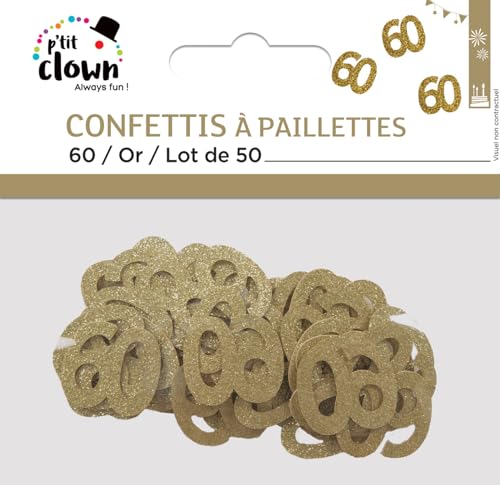 p-tit-clown-glitzer-konfetti-zahl-60-gold-50-st-ck-tischkonfetti image 5