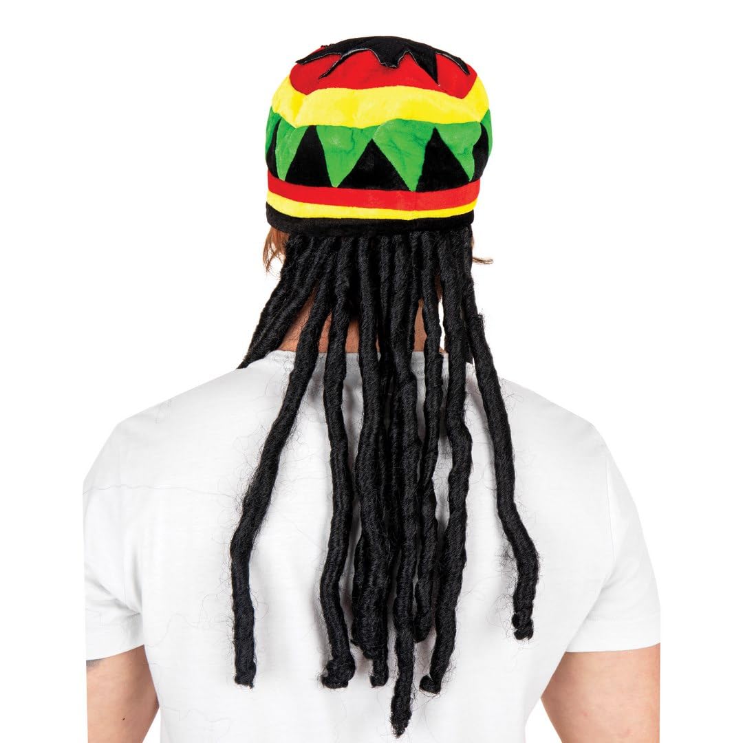 p-tit-clown-14782-barett-rasta-velours-mit-dreadlocks-erwachsene image 3