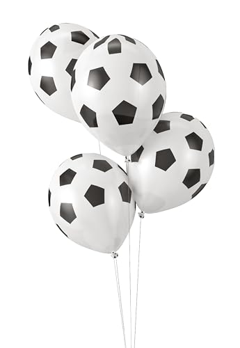 ptit-clown-fu-ball-ballons-30-cm-8er-set-schwarz-wei-latex image 5