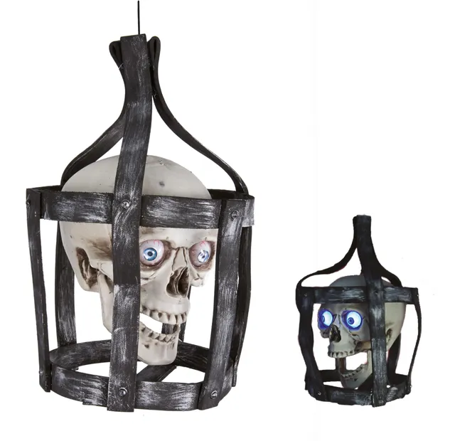 ptit-clown-11436-totenkopf-im-k-fig-animatronic-44-cm-mit-sound-licht image 1
