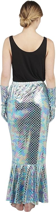 ptit-clown-meerjungfrauenschwanz-erwachsene-l-xl-rock-silber-blau image 6
