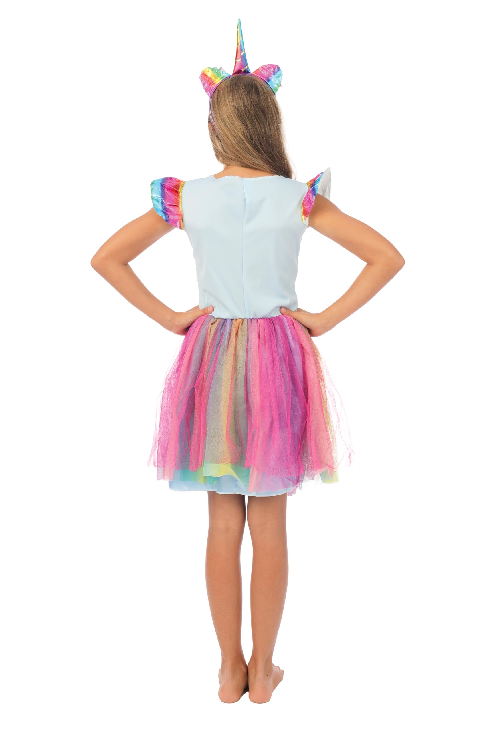 p-tit-clown-einhorn-kost-m-m-dchen-kleid-haarreif image 3