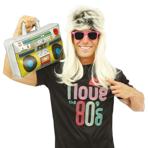 p-tit-clown-22681-boombox-aufblasbar-grau-retro-accessoire image 8
