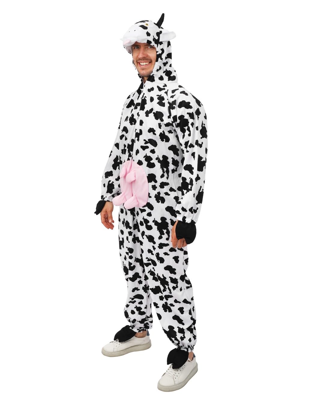 ptit-clown-kuh-kost-m-erwachsene-unisex-overall-mit-kapuze image 2