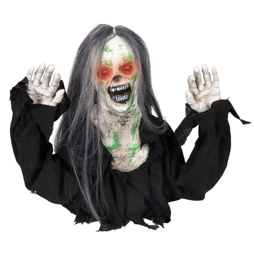 ptit-clown-24077-animierter-kriechender-zombie-35-cm-mit-sound-und-licht image 1