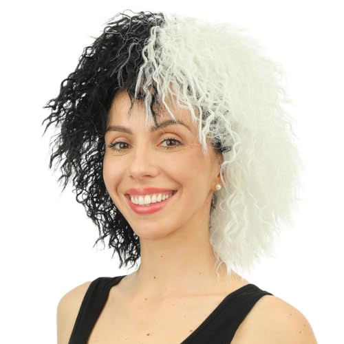 p-tit-clown-30720-cruella-per-cke-schwarz-wei-einheitsgr-e image 8