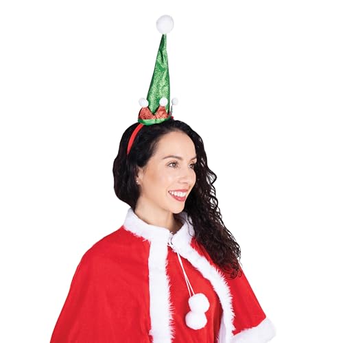 p-tit-clown-elfen-haarreif-flexible-wichtelm-tze-rot-gr-n image 8