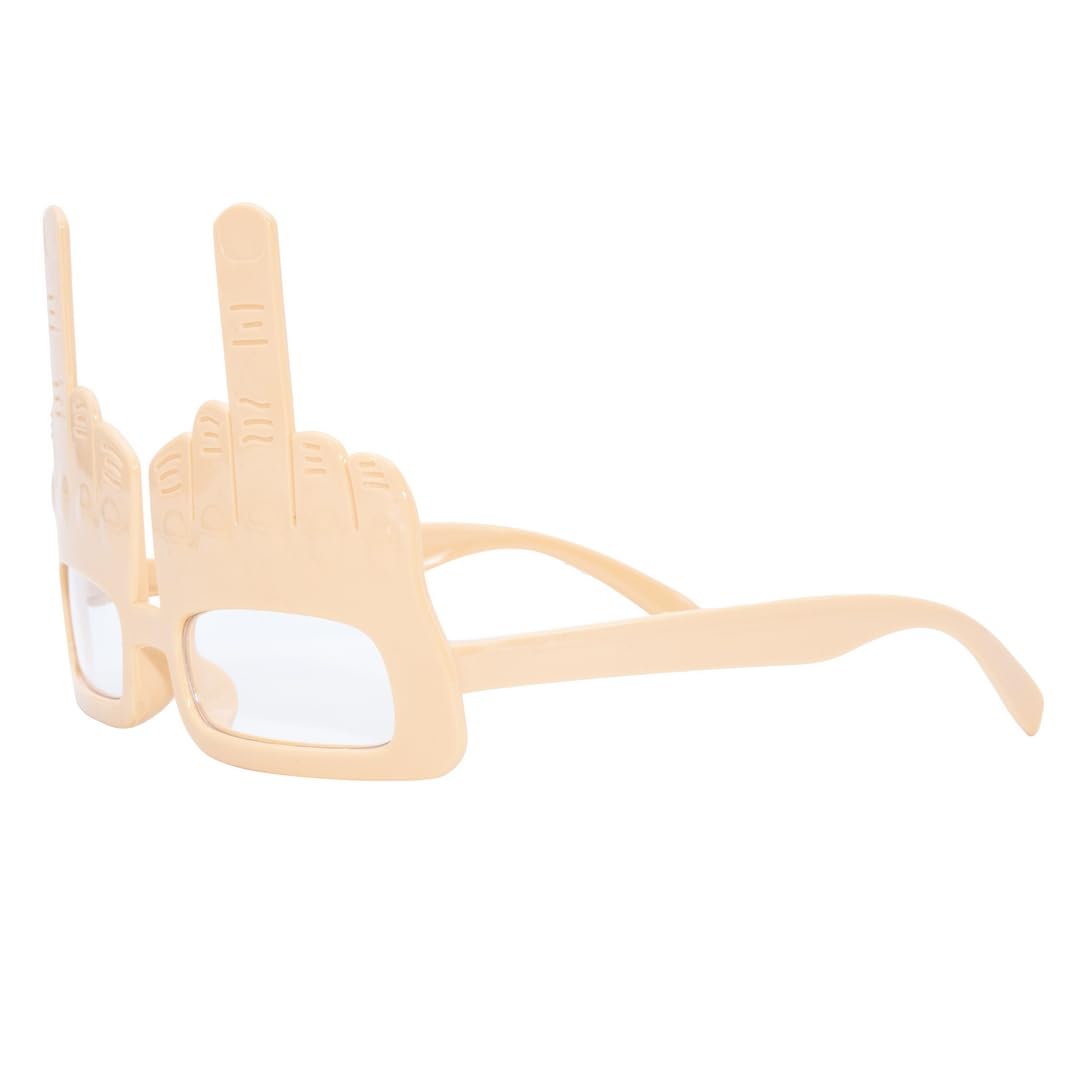 p-tit-clown-fun-brille-mittelfinger-design-kunststoff-beige-one-size image 3