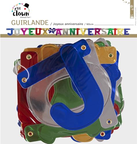 ptit-clown-lichterkette-joyeux-anniversaire-bunt-karton image 5