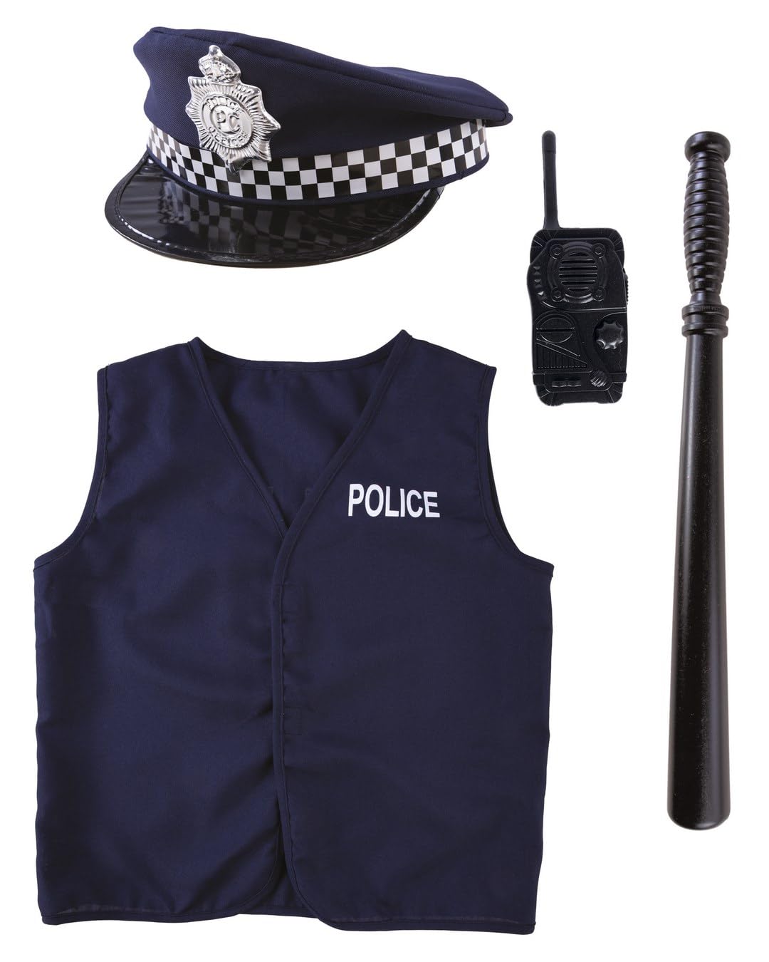 p-tit-clown-polizei-kost-m-set-kind-einheitsgr-e-dunkelblau image 1