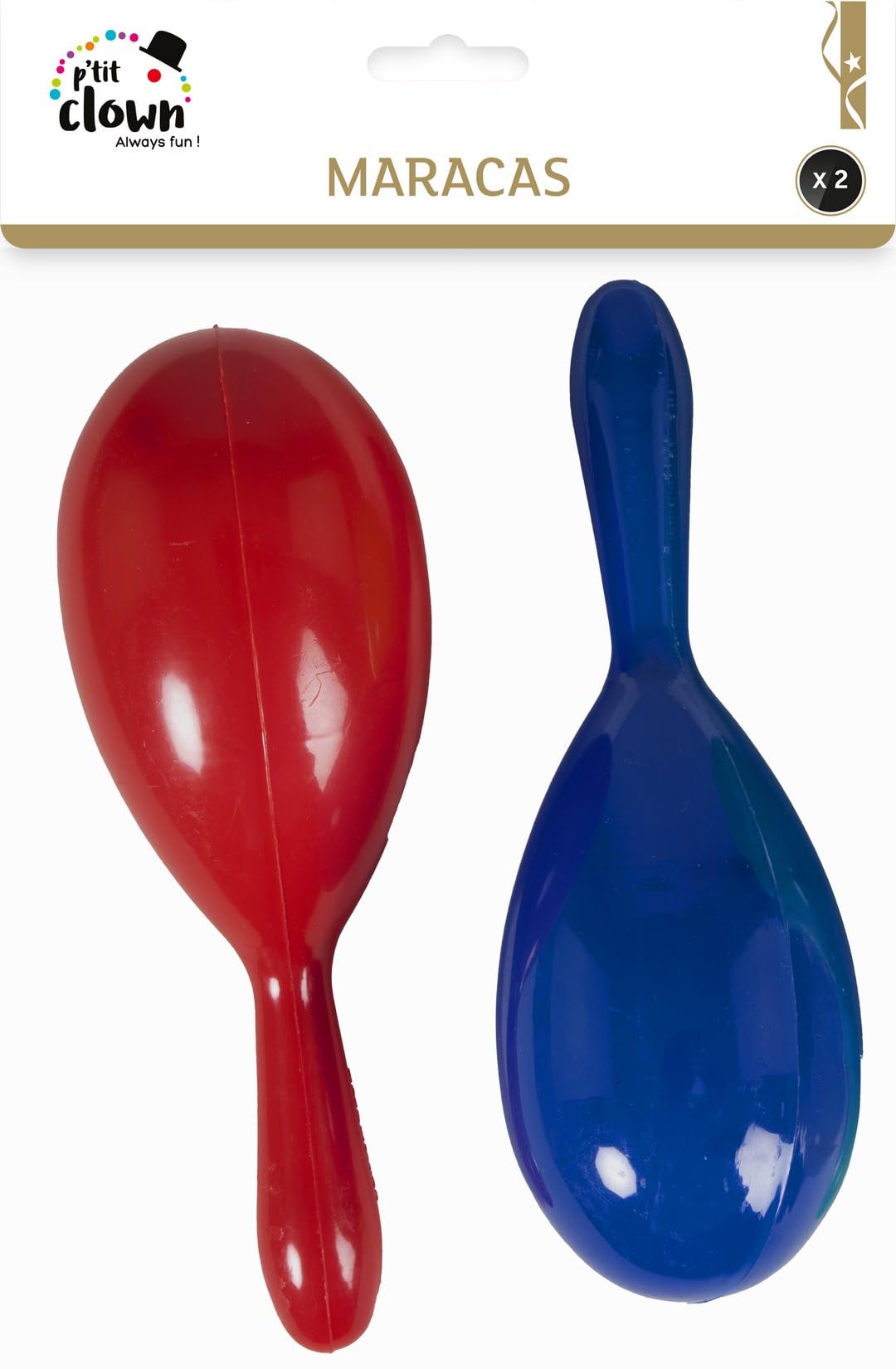 ptit-clown-22430-maracas-19-cm-2-st-ck-kunststoff-shaker-sortiert image 3