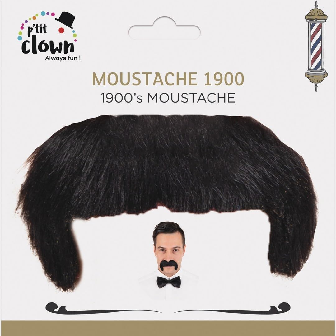 ptit-clown-89036-schnurrbart-1900er-jahre-schwarz image 3