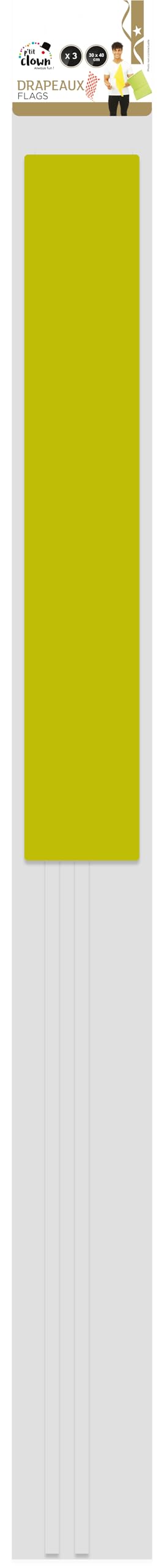 p-tit-clown-flaggen-set-30x40-cm-gr-n-gelb-wei-gepunktet-3-st-ck image 4