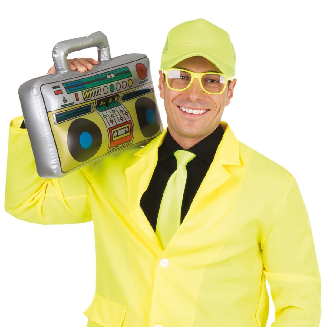 p-tit-clown-22681-boombox-aufblasbar-grau-retro-accessoire image 3