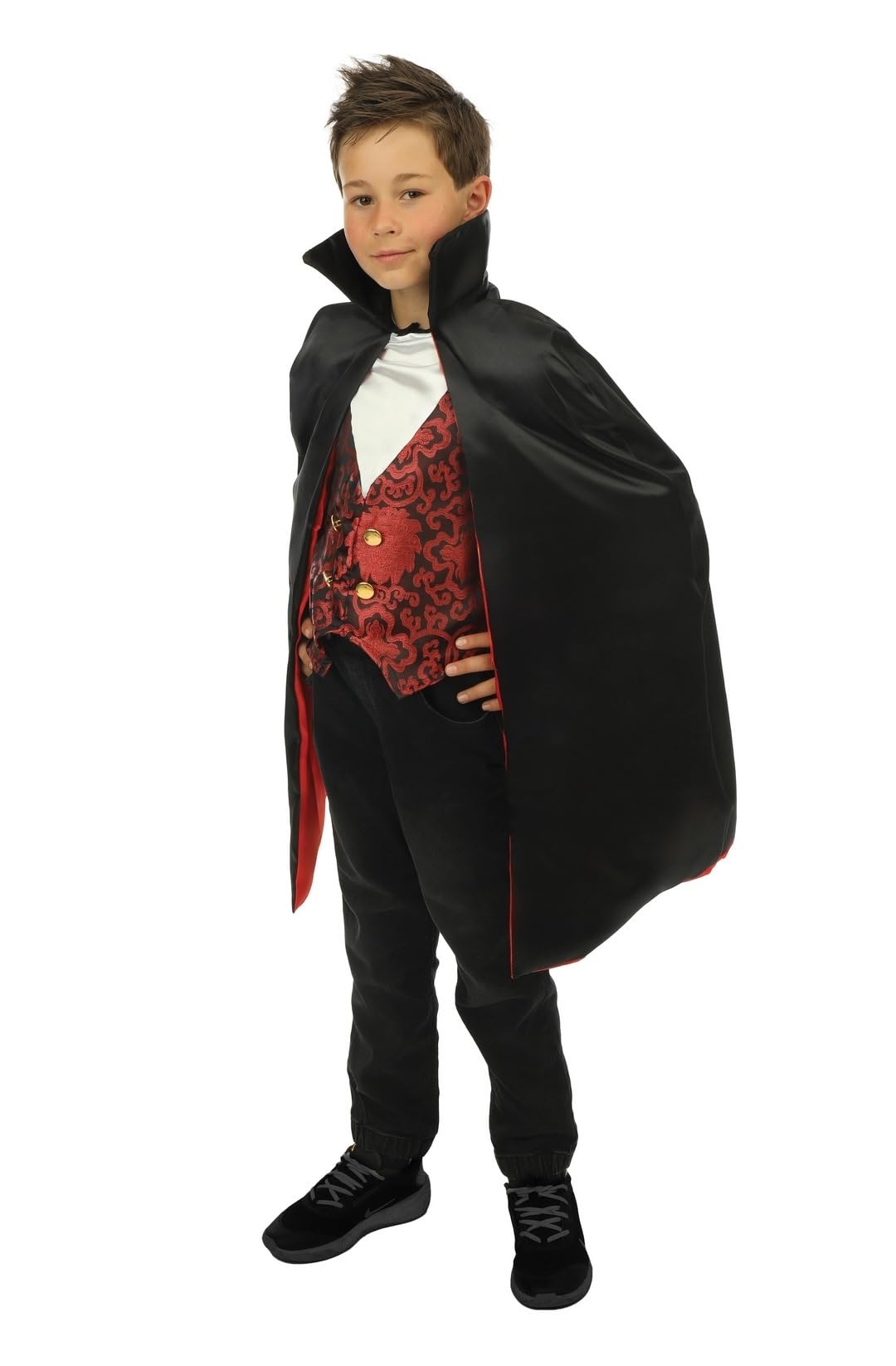 ptit-clown-vampirkost-m-junge-mit-umhang-und-weste image 3