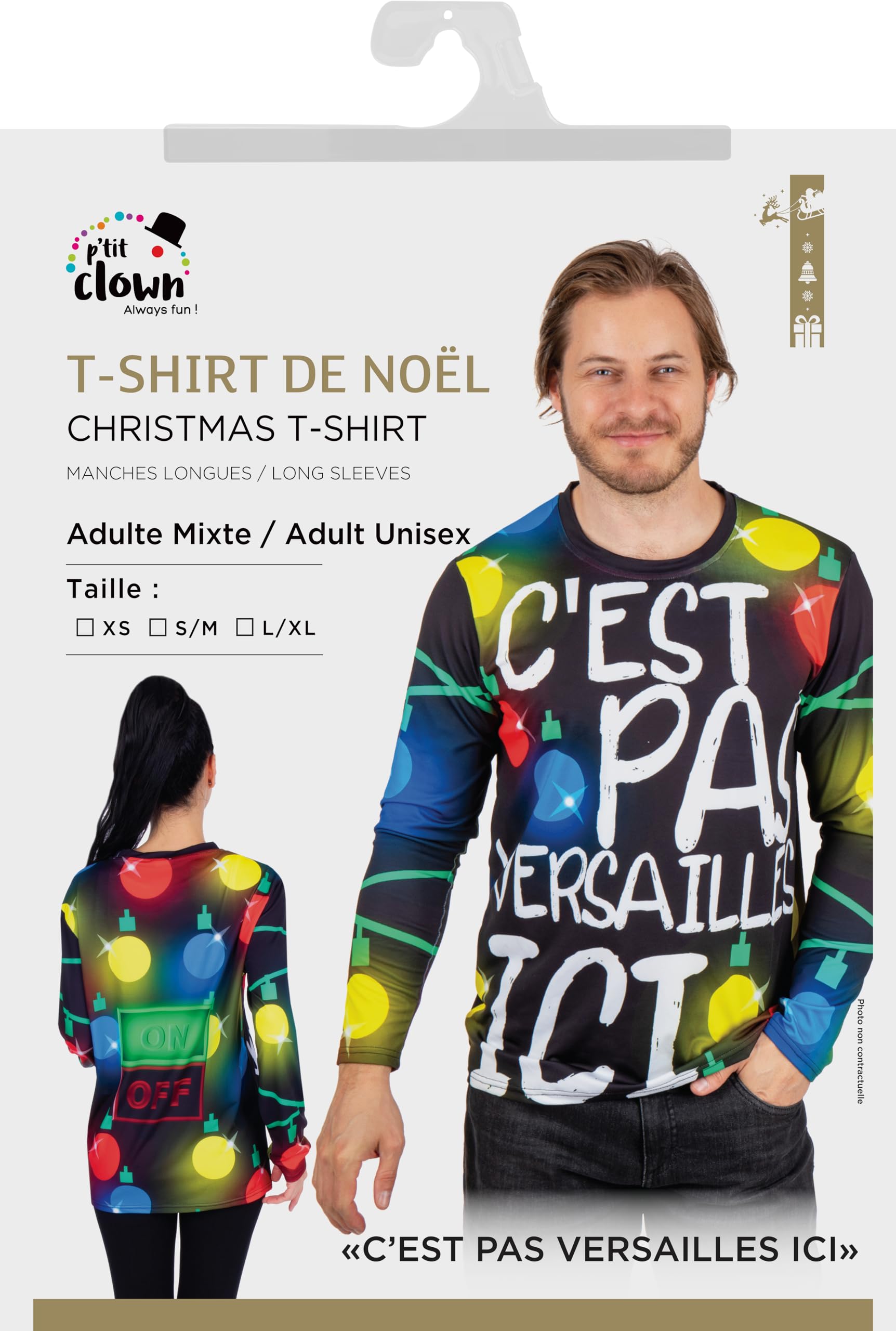 ptitclown-t-shirt-de-no-l-c-est-pas-versailles-ici-erwachsene image 3