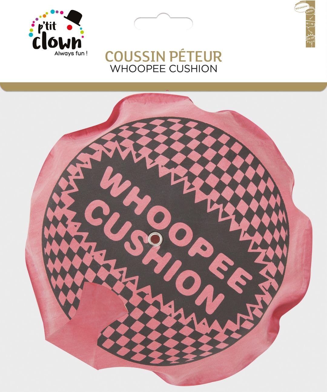 ptit-clown-furzkissen-14-cm-rosa-scherzartikel image 2