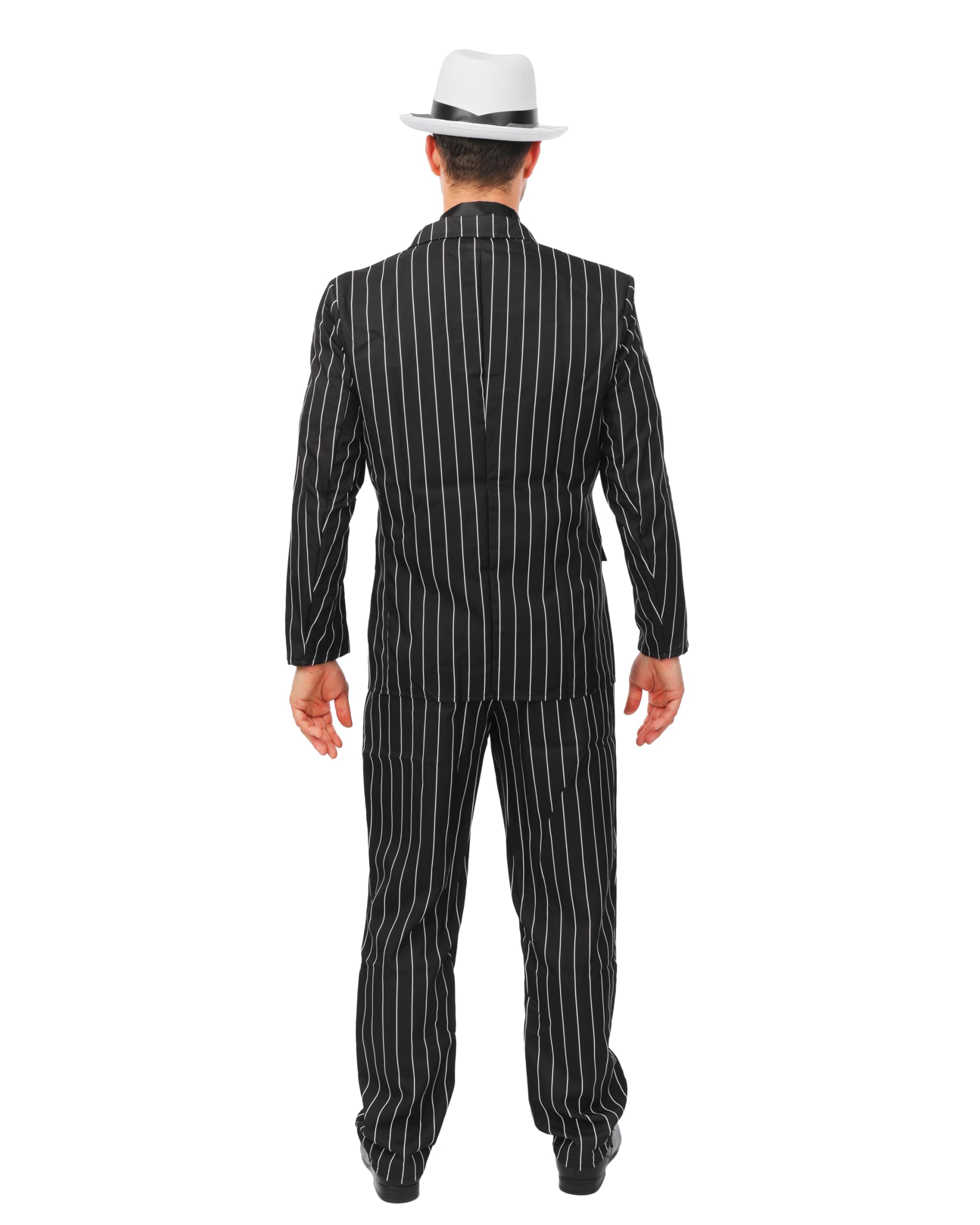 ptit-clown-gangster-kost-m-nadelstreifen-schwarz-l-xl image 7