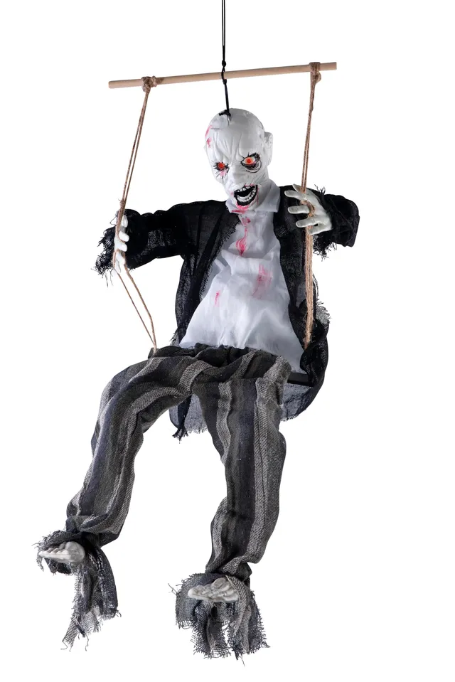 p-tit-clown-animierter-zombie-auf-schaukel-80-cm-mit-sound-und-licht image 1