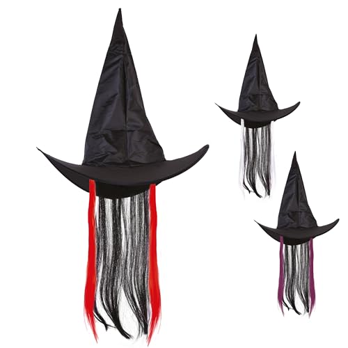 ptit-clown-re76330-hexenhut-damen-schwarz-mit-haaren image 6