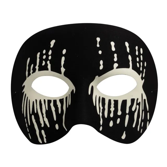 ptit-clown-23827-blutige-maske-phosphoreszierend-schwarz-wei-halloween image 1
