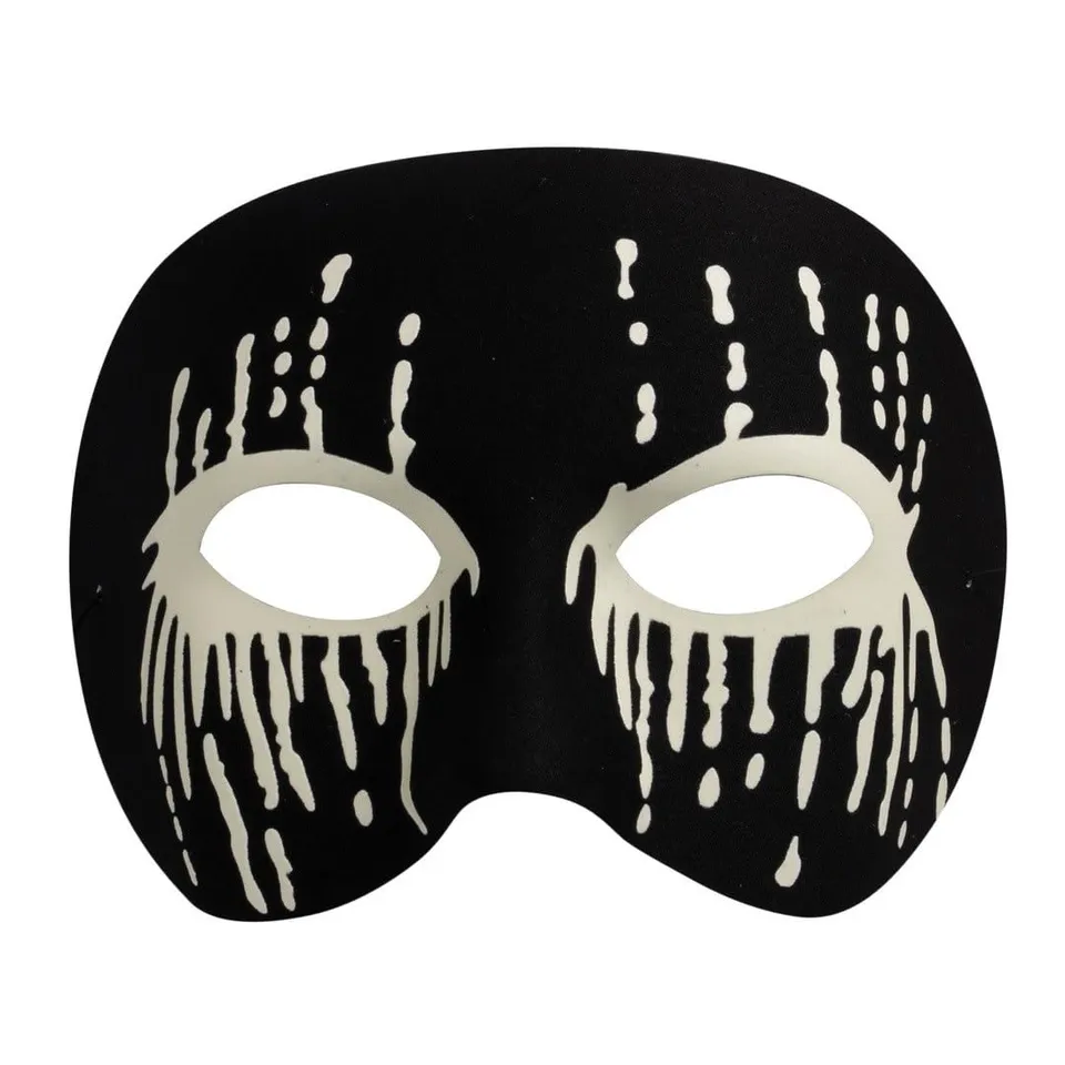 ptit-clown-23827-blutige-maske-phosphoreszierend-schwarz-wei-halloween image 1