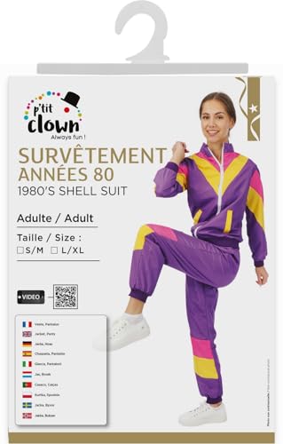 p-tit-clown-80er-trainingsanzug-damen-violett-gr-l image 8