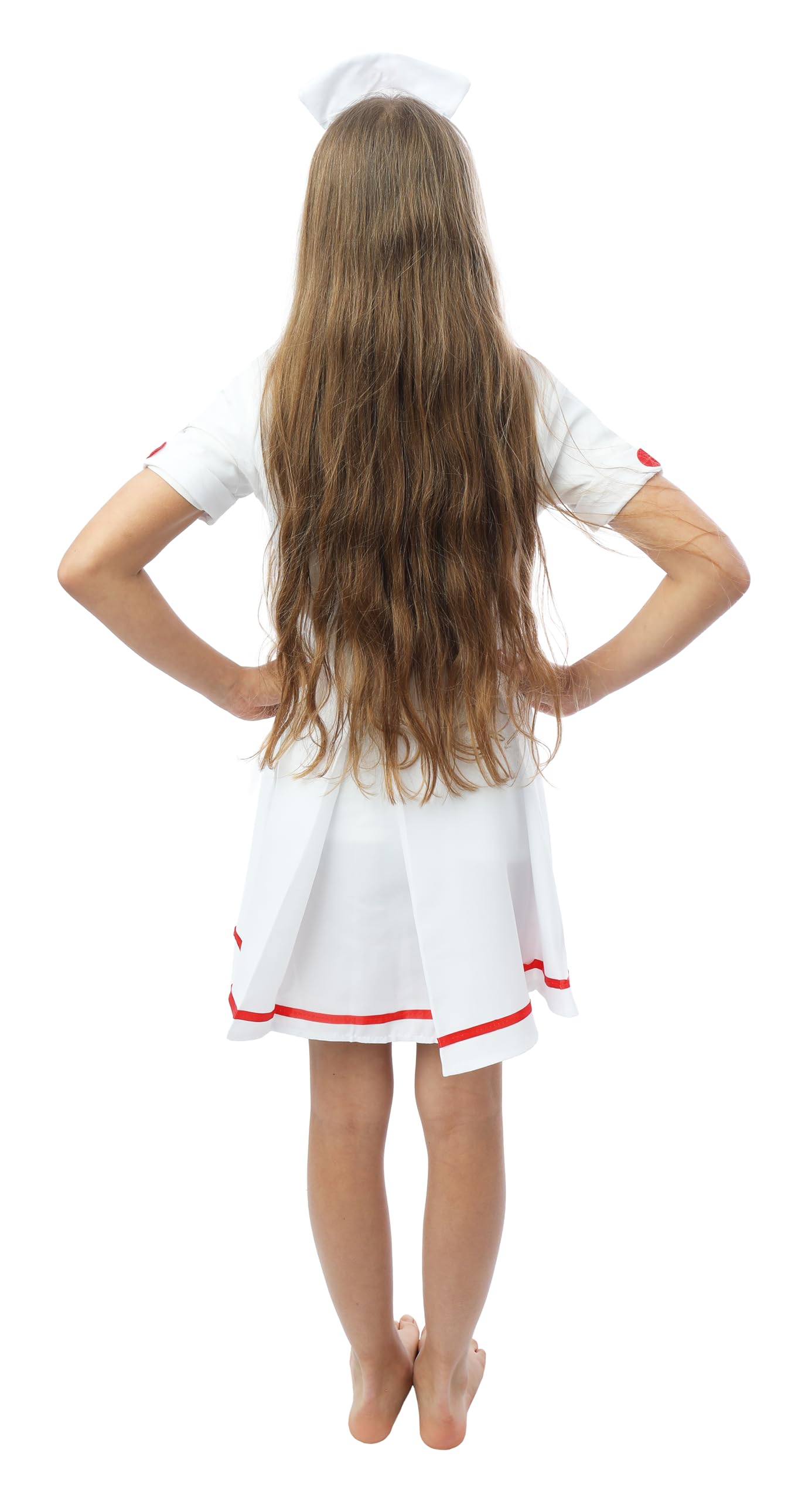 p-tit-clown-krankenschwester-kost-m-m-dchen-kleid-haarreif image 3
