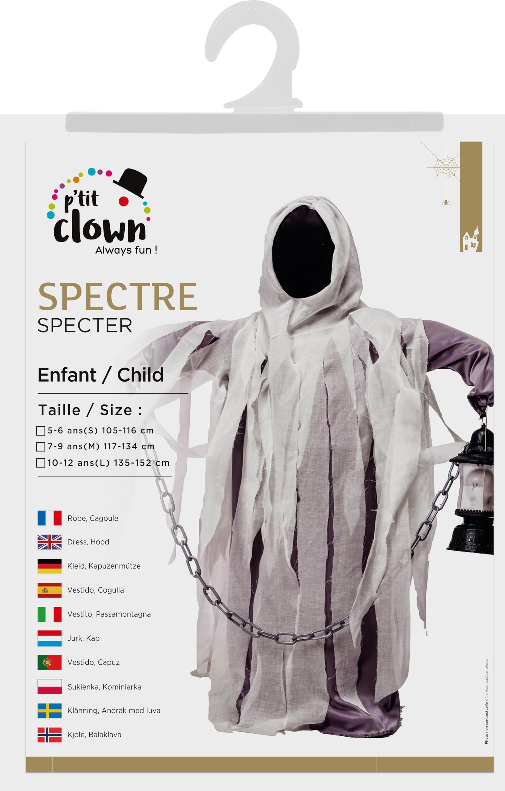 p-tit-clown-spectre-kinderkost-m-geist-kleid-mit-kapuze image 3
