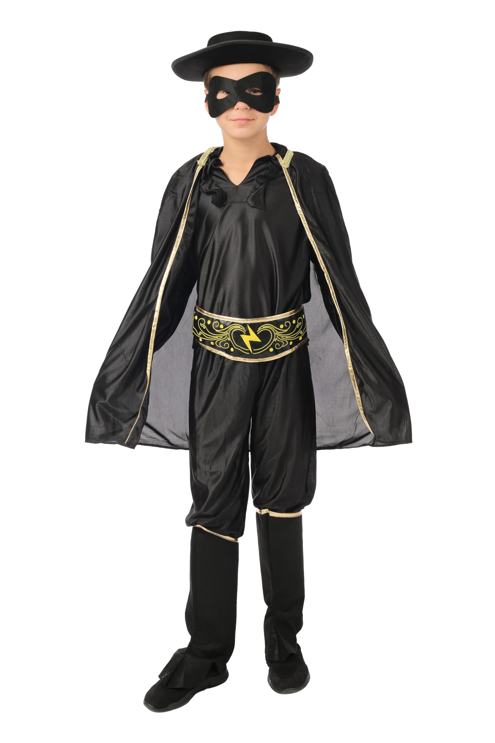 ptit-clown-bandit-maskierter-held-kinderkost-m-7-teilig-mit-maske image 1