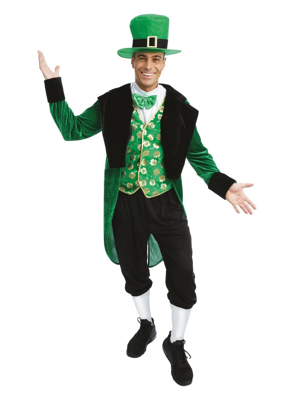 ptit-clown-leprechaun-kost-m-erwachsene-unisex-luxus-gr-n image 1