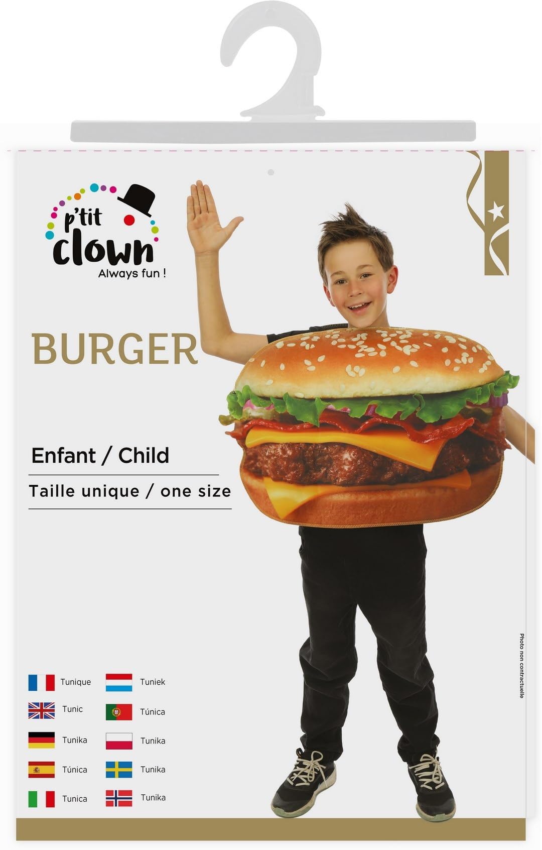 ptit-clown-fast-food-kinderkost-m-tunika-unisex-einheitsgr-e-2 image 6