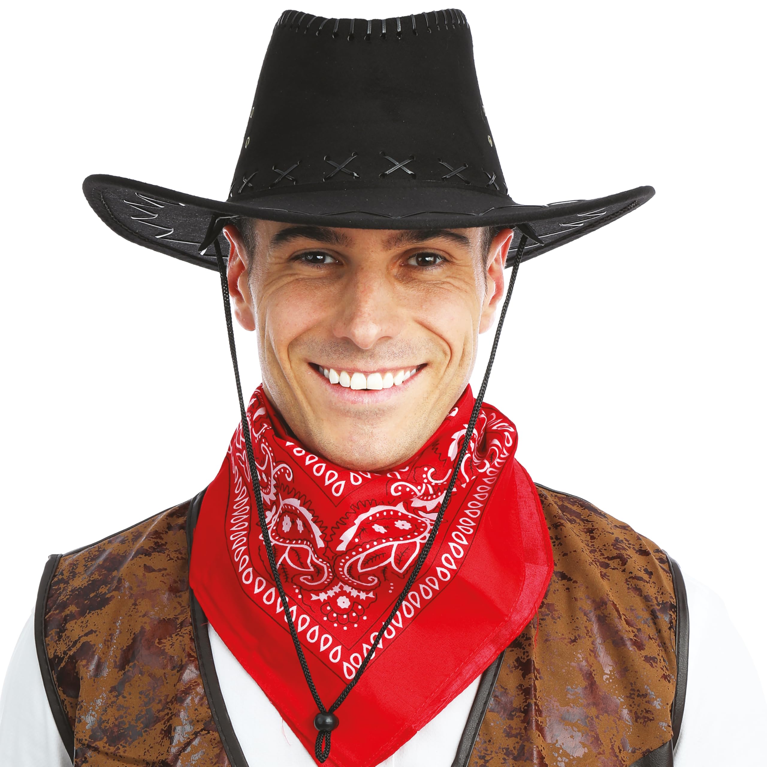 ptit-clown-cowboy-hut-nubukleder-optik-mit-ziernaht image 5