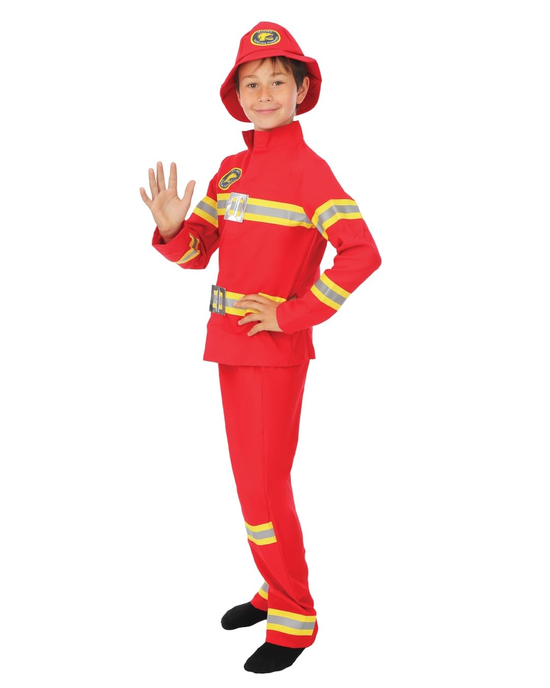 p-tit-clown-feuerwehrmann-kost-m-kind-10-12-jahre-rot image 2