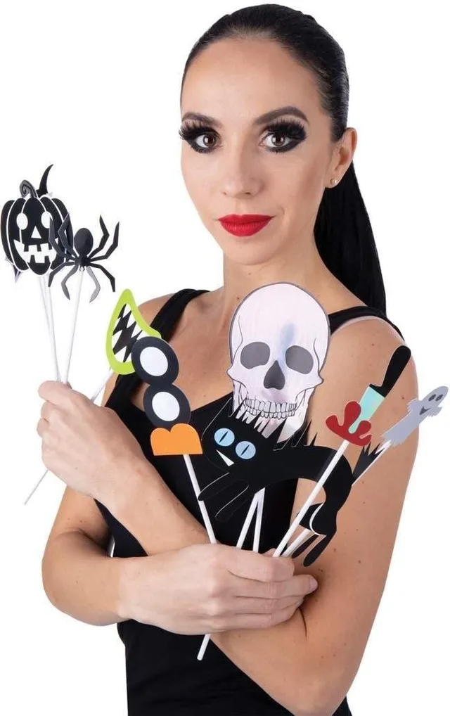 p-tit-clown-fotobooth-halloween-10-teilig-spinne-geist-k-rbis image 1
