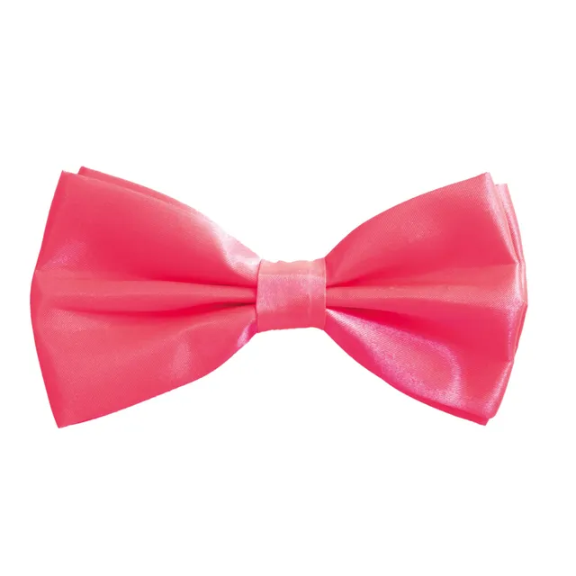 ptit-clown-11893-fliege-aus-stoff-vorgeknotet-verstellbar-neonrosa image 1