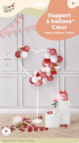 ptit-clown-ballonst-nder-herz-cam-et-l-on-165-x-72-cm-wei-pvc image 5